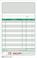 10x RNK Kassenblock zweifarbig