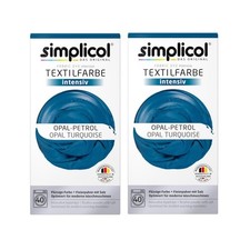 Simplicol Textilfarbe intensiv Opal-Petrol 150g 2er Pack