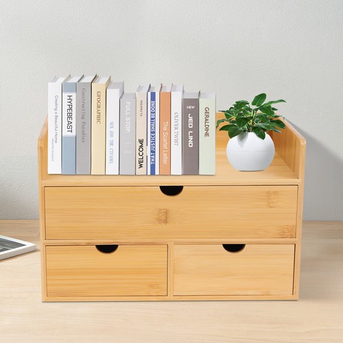 Bamboo desk organizer - organizer, 3