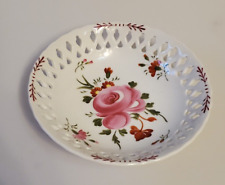 A. Warnecke Ostfriesische Rose Gebäckschale mit Durchbruchrand 18,5 cm