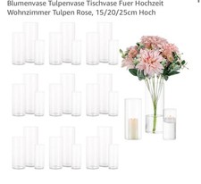 Deko Vase Glas Zylinder