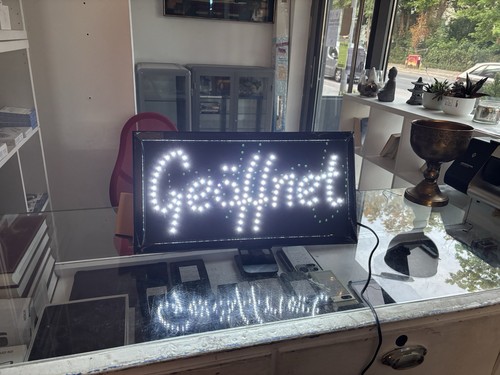 Led schild geöffnet - led,