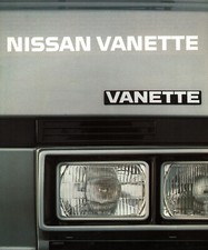 Prospekt Datsun Nissan Vanette ca 1970/1980er Jahre