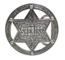 Gürtelschnalle Sheriffstern