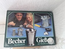 Nürnberger Meisterzinn Komplette Zinngieß-Werkstatt Becher gießen 