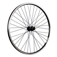 Laufrad 26 Zoll Hinterrad Alu Hohlkammer geöst Shimano FH-QC400 Disc schwarz QR