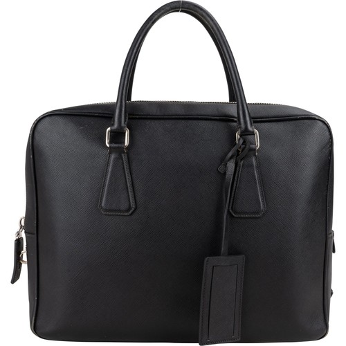 Prada black saffiano leather - black,