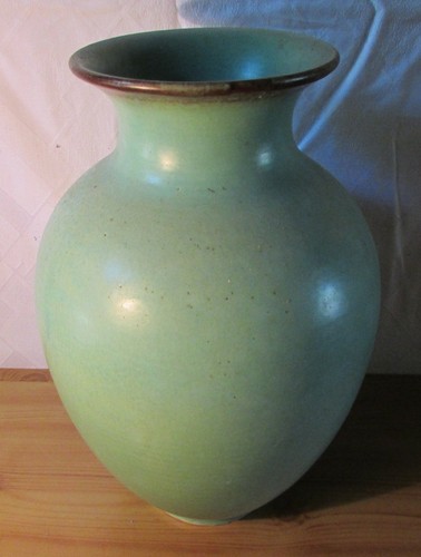 Grau grüne vase - grau-grüne,