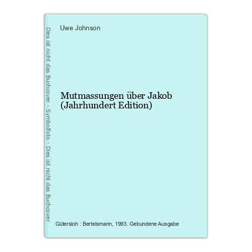 Mutmassungen über jakob - mutmassungen,