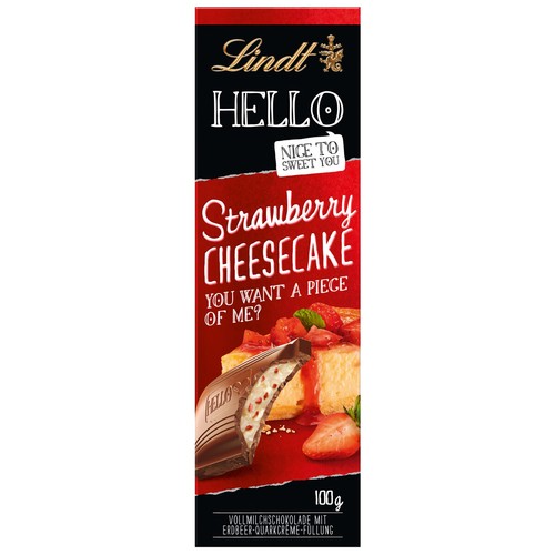 Lindt hello tafel strawberry - lindt,