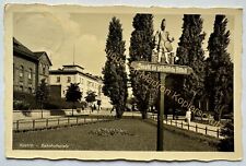 AK Küstrin Bahnhofsplatz 1939 Schild Lebus 