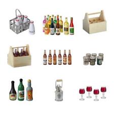 Miniatur Getränke 2-3 cm, Wein Milch Bier Gläser Lebensmittel Zubehör Wichtel