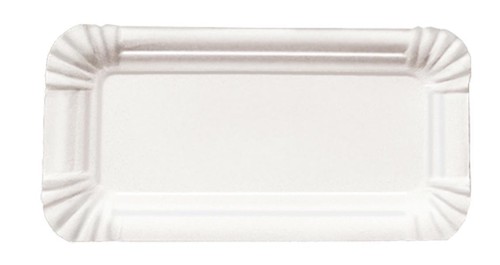 250 pappteller weiß 11x24cm - weiß,