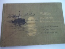 Album Deutscher Kriegsschiffe Marine um 1900 sehr selten 24 Phot. Aufnahmen