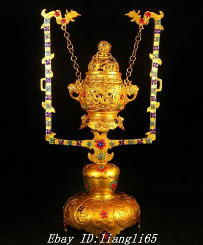 Cloisonne enamel bronze 24k - 20"cloisonne,