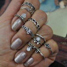 10er Set zehn Ringe Fingerspitzen Ring Gliederring Fingerring Statement Vintage