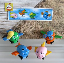 Komplettsatz Flugzeuge mit Gesichtern K98N33 - K98 N36 + alle 4 BPZ Flugzeuge