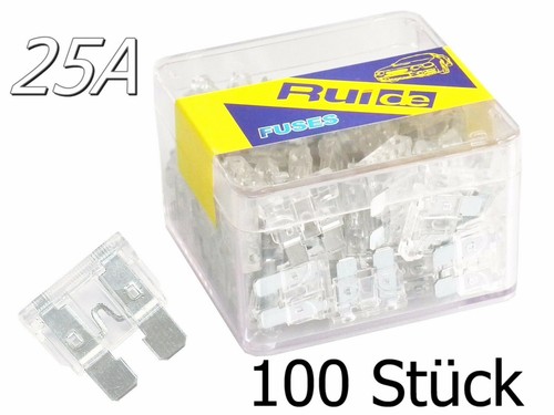 100x auto flachsicherungen 25a - 100x,