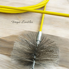 Kaminbesen Edelstahl und Flexstange M Set zur Schornsteinreinigung