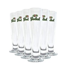 6x Grolsch Bierglas Tulpe Glas