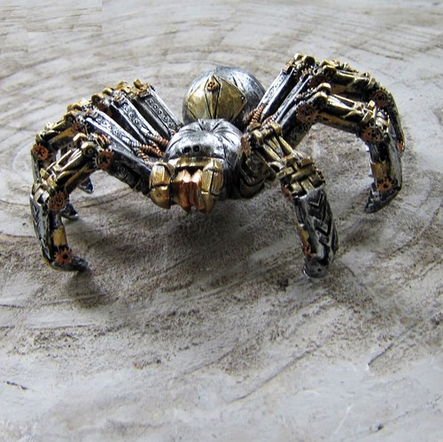 Spinne figur 15cm gothic deko - figur,