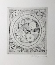 Rolf RETZ-SCHMIDT Radierung datiert 1967 signiert