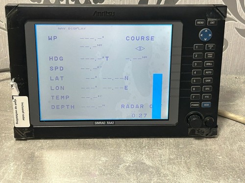 Simrad radar display - ra,