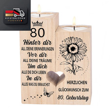 80. Geburtstag Kerzenhalter