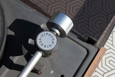 Ziphona Türkis 216-1 Plattenspieler DDR 1970er Jahre defekt