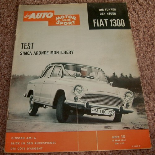 Ams 1961 fiat 1300 citroen - fiat, 1300,