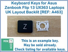 Tastatur Ersatz Tasten - Asus Zenbook Flip 13 UX363 Laptops UK Layout Hintergrundbeleuchtung