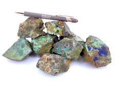 Epidot mit Malachit und Azurit, Arizona, USA, 1 kg  (Natur!)