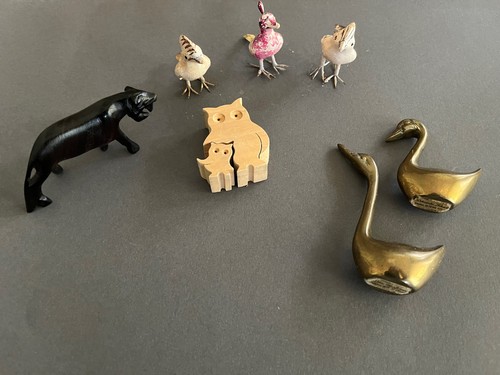 Tierfiguren aus metall holz - tierfiguren,