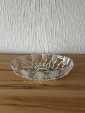 Glasschale Kristalloptik Servierschale Anbietschale Snack Glas