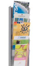 Alba Wand-Prospekthalter (DDPROMM M) 5 Fächer DIN A5 Grau