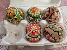5 Ostereier Eier handbemalt Sorbische Ostereier ?