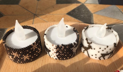Teelicht mit weihnachtsmotiv - mit,