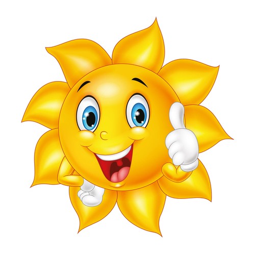 Sonnenaufkleber sticker cm - 11,