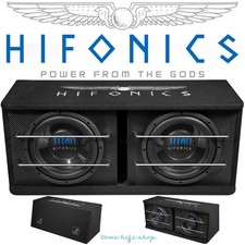 Hifonics TD250R 1200 Watt 2x25cm Bassreflex Subwoofer Kiste Bassbox Auto