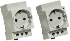 Steckdose für Hutschiene