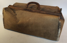 Arzttasche Arztkoffer Hebammen Tasche Arzt Koffer Leder grün mit Schloß