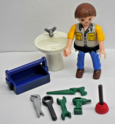 Klempner mit waschbecken - klempner,