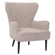 B-Ware Lounge-Sessel MCW-K37, Retro Vintage Stoff Cord (290g/m²) Öko-Tex, beige