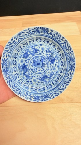 Blau weiß kleiner teller - kleiner,