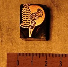 Galvano "BÄCKER - TORTE" Stempel Druckstock Druckplatten Galvano Hochzeit