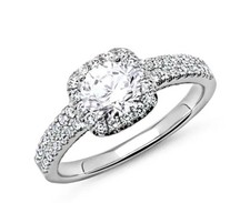 Verlobungsring 1,04 Karat, Platin