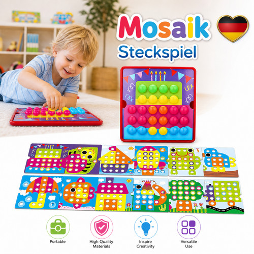 Pädagogisch mosaik steckspiel - pädagogisch,