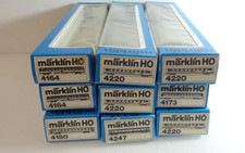 Konvolut Märklin H0 Leerverpackung 9 Stück siehe Foto PK1940