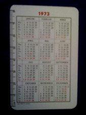 Taschenkalender im Checkkartenformat 1973 REICHSBAHN-SPARKASSE
