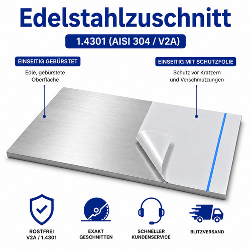 Edelstahlblech 2mm zuschnitt - 2mm,